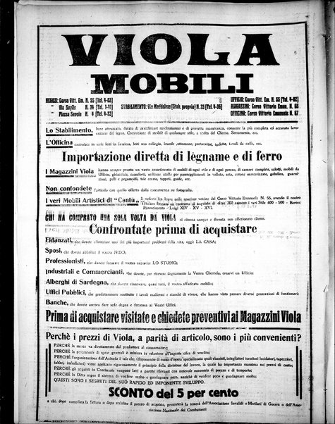 L'unione sarda : giornale settimanale, politico, amministrativo, letterario