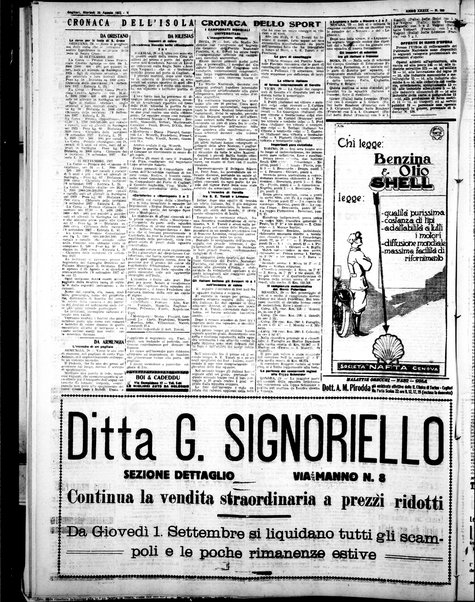 L'unione sarda : giornale settimanale, politico, amministrativo, letterario