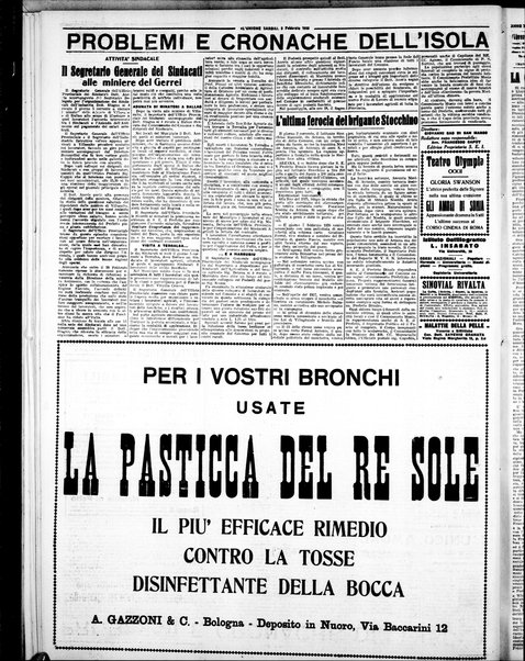 L'unione sarda : giornale settimanale, politico, amministrativo, letterario