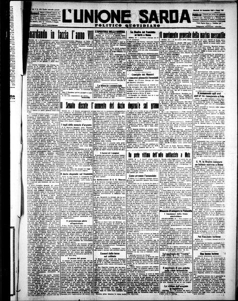 L'unione sarda : giornale settimanale, politico, amministrativo, letterario