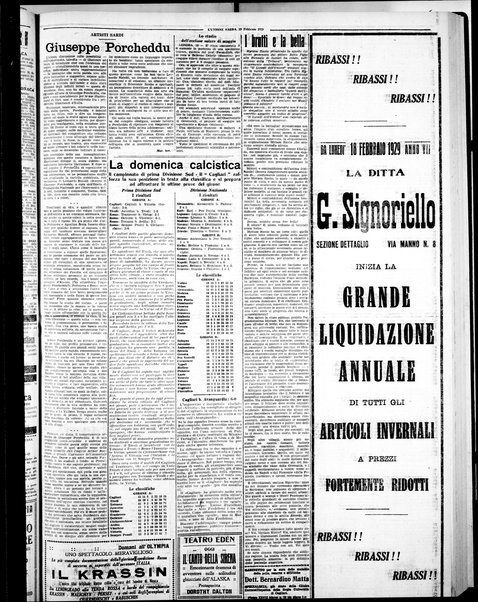 L'unione sarda : giornale settimanale, politico, amministrativo, letterario