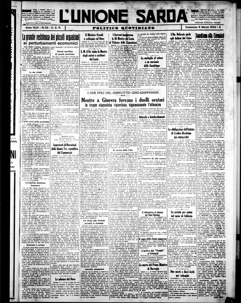 L'unione sarda : giornale settimanale, politico, amministrativo, letterario