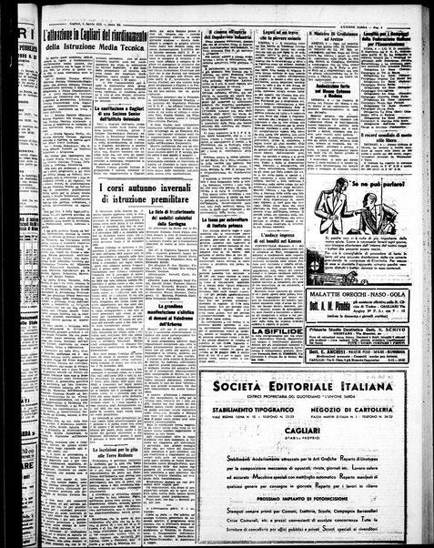 L'unione sarda : giornale settimanale, politico, amministrativo, letterario