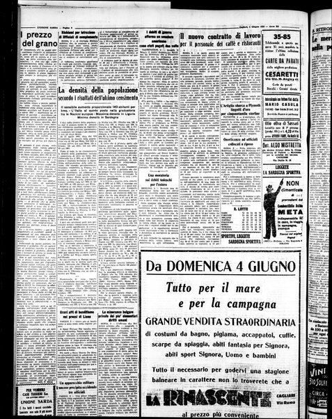 L'unione sarda : giornale settimanale, politico, amministrativo, letterario