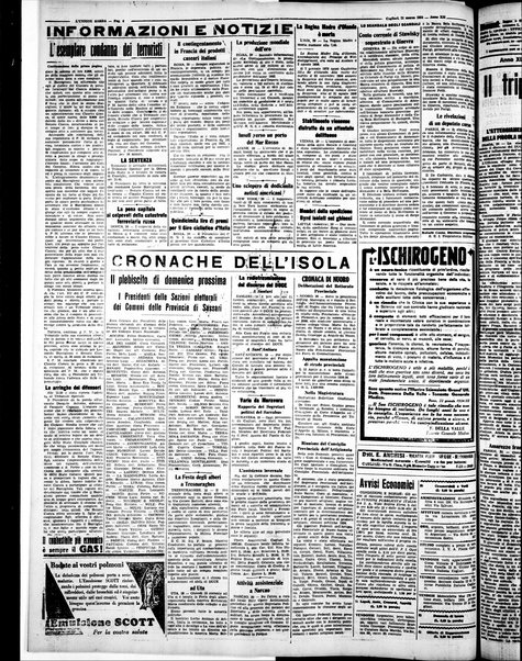 L'unione sarda : giornale settimanale, politico, amministrativo, letterario