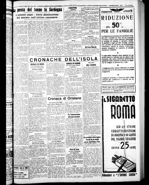 L'unione sarda : giornale settimanale, politico, amministrativo, letterario