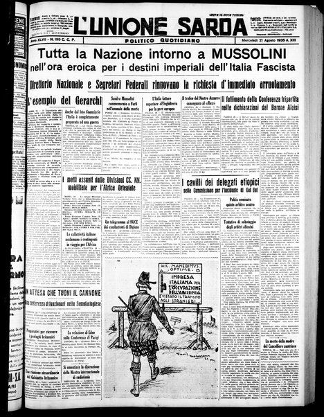 L'unione sarda : giornale settimanale, politico, amministrativo, letterario