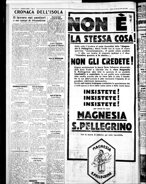 L'unione sarda : giornale settimanale, politico, amministrativo, letterario