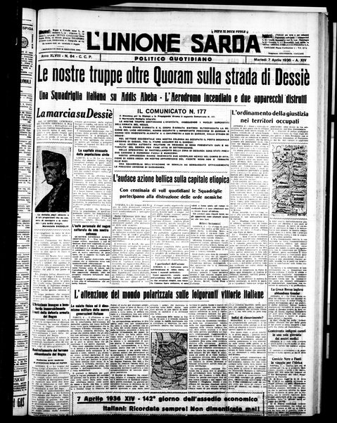 L'unione sarda : giornale settimanale, politico, amministrativo, letterario