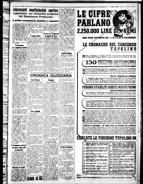 L'unione sarda : giornale settimanale, politico, amministrativo, letterario