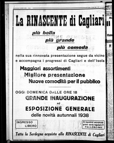 L'unione sarda : giornale settimanale, politico, amministrativo, letterario