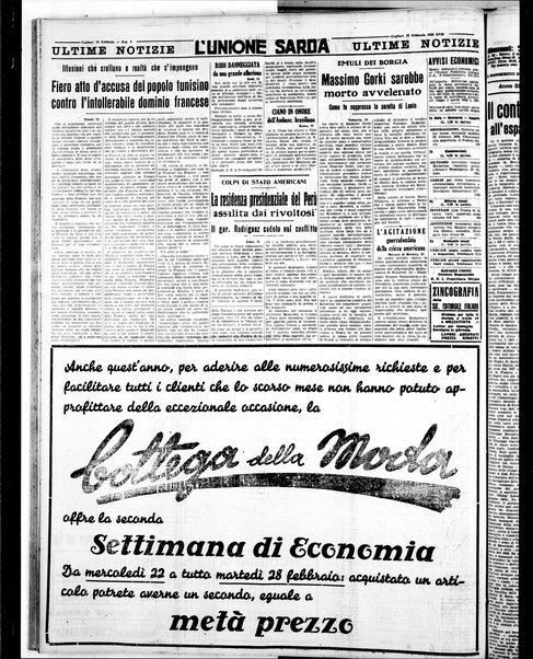 L'unione sarda : giornale settimanale, politico, amministrativo, letterario