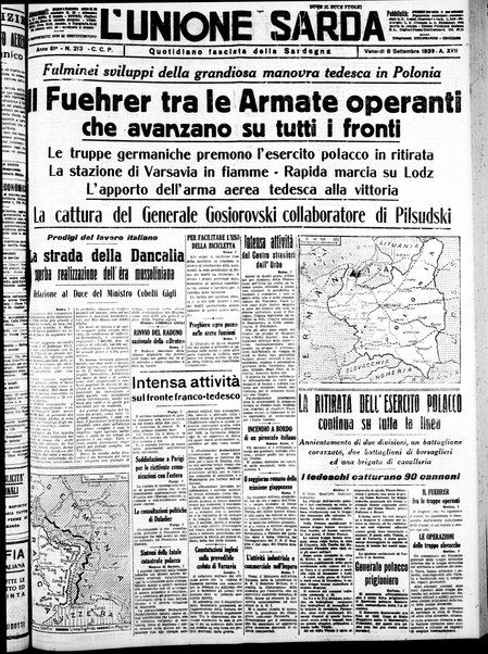 L'unione sarda : giornale settimanale, politico, amministrativo, letterario