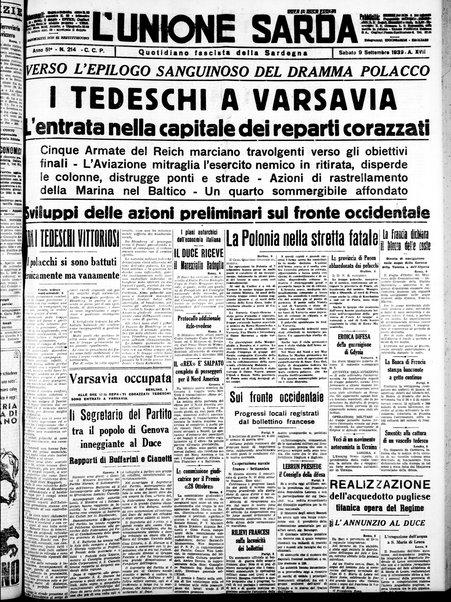 L'unione sarda : giornale settimanale, politico, amministrativo, letterario