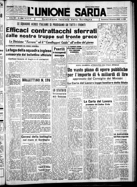 L'unione sarda : giornale settimanale, politico, amministrativo, letterario