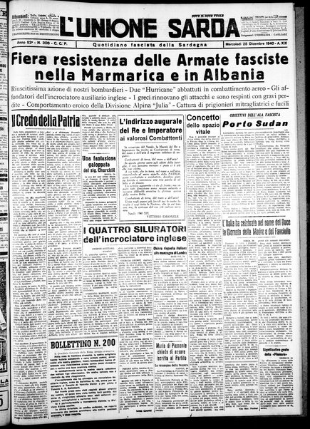 L'unione sarda : giornale settimanale, politico, amministrativo, letterario