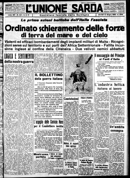 L'unione sarda : giornale settimanale, politico, amministrativo, letterario