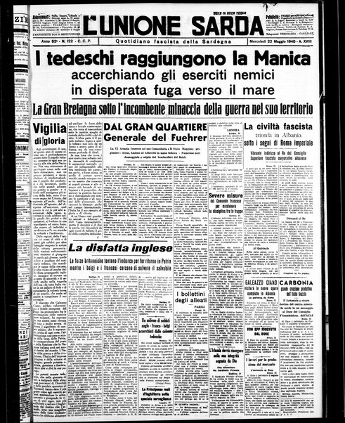 L'unione sarda : giornale settimanale, politico, amministrativo, letterario