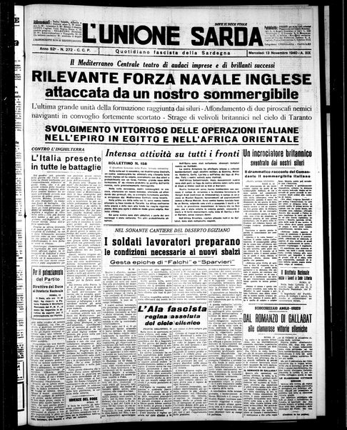 L'unione sarda : giornale settimanale, politico, amministrativo, letterario