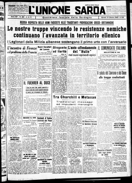 L'unione sarda : giornale settimanale, politico, amministrativo, letterario