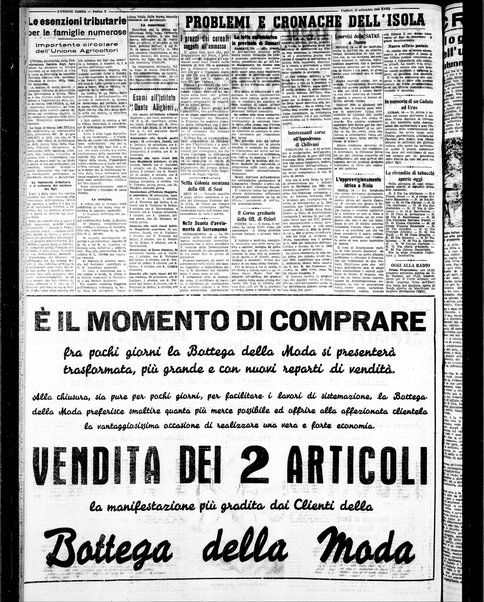 L'unione sarda : giornale settimanale, politico, amministrativo, letterario