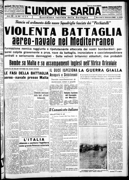 L'unione sarda : giornale settimanale, politico, amministrativo, letterario