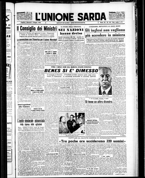 L'unione sarda : giornale settimanale, politico, amministrativo, letterario