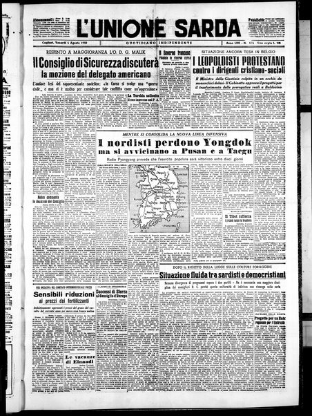 L'unione sarda : giornale settimanale, politico, amministrativo, letterario