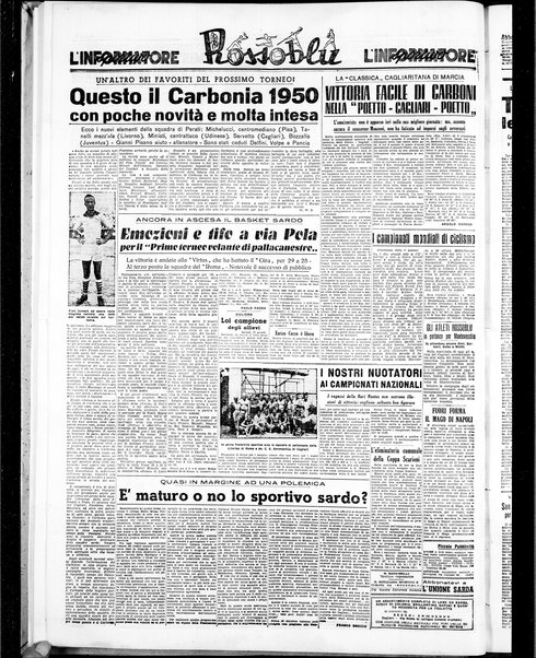 L'unione sarda : giornale settimanale, politico, amministrativo, letterario