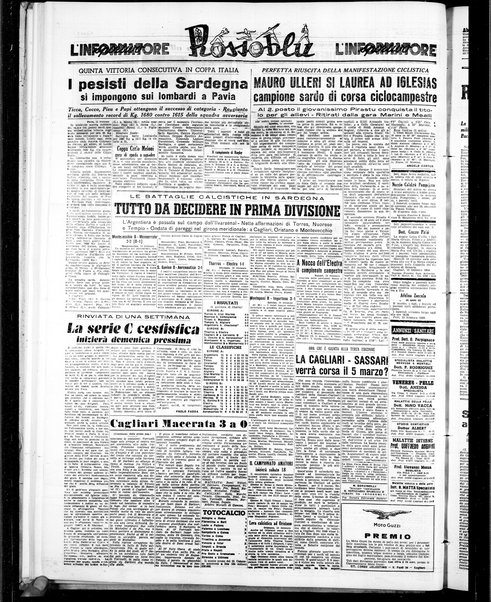 L'unione sarda : giornale settimanale, politico, amministrativo, letterario