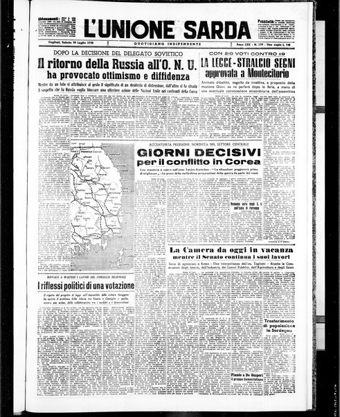 L'unione sarda : giornale settimanale, politico, amministrativo, letterario