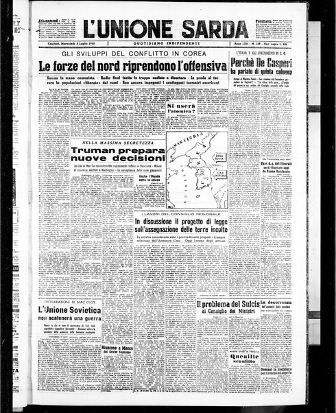 L'unione sarda : giornale settimanale, politico, amministrativo, letterario