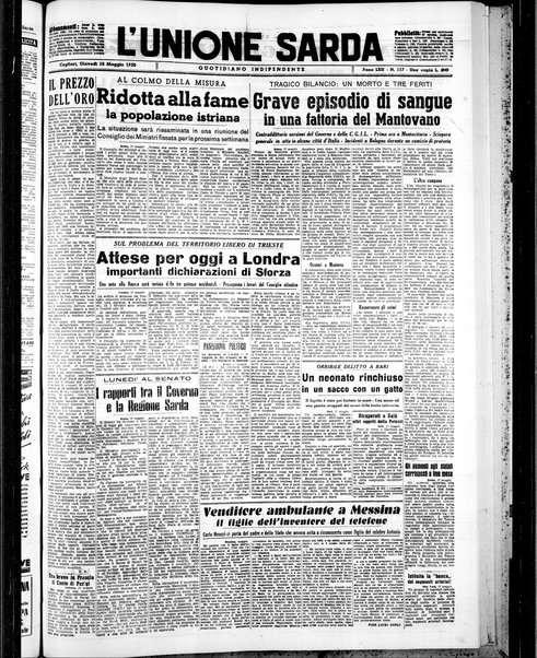 L'unione sarda : giornale settimanale, politico, amministrativo, letterario