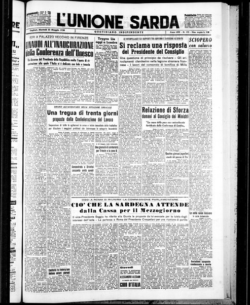 L'unione sarda : giornale settimanale, politico, amministrativo, letterario