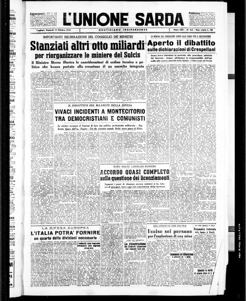 L'unione sarda : giornale settimanale, politico, amministrativo, letterario