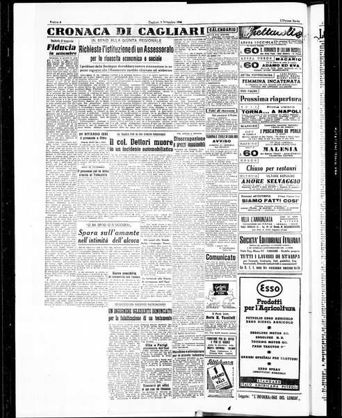 L'unione sarda : giornale settimanale, politico, amministrativo, letterario