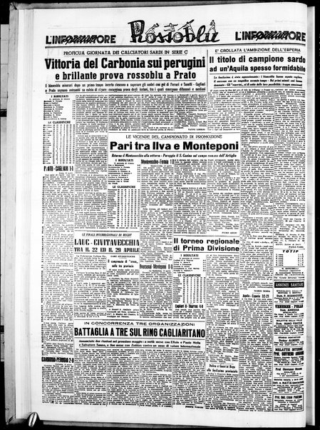 L'unione sarda : giornale settimanale, politico, amministrativo, letterario