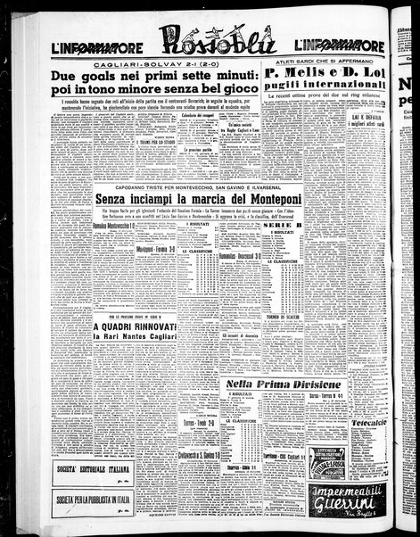 L'unione sarda : giornale settimanale, politico, amministrativo, letterario