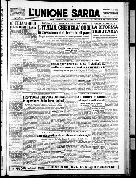 L'unione sarda : giornale settimanale, politico, amministrativo, letterario