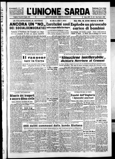 L'unione sarda : giornale settimanale, politico, amministrativo, letterario