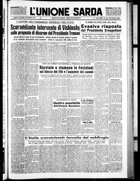 L'unione sarda : giornale settimanale, politico, amministrativo, letterario