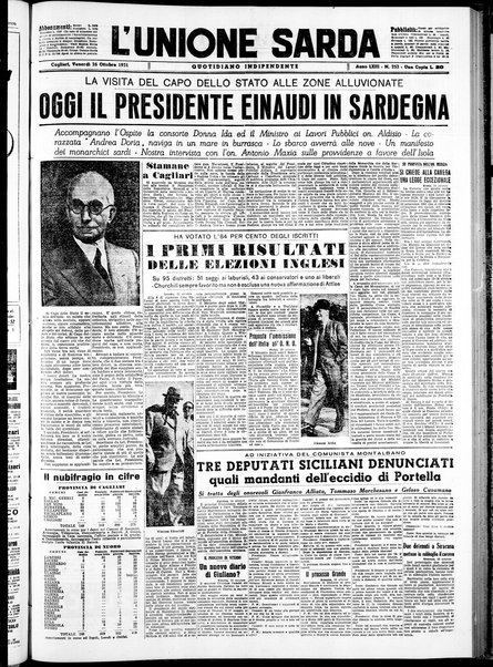 L'unione sarda : giornale settimanale, politico, amministrativo, letterario