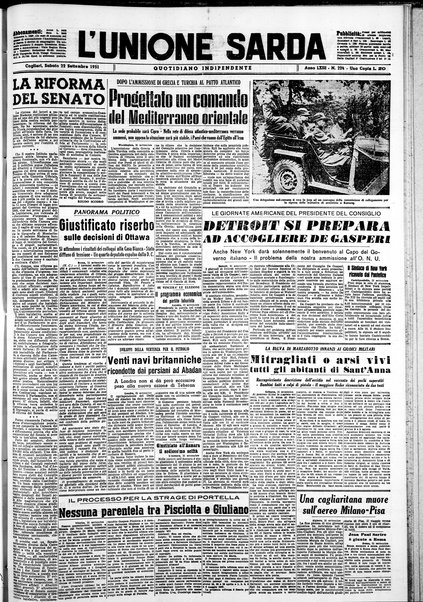 L'unione sarda : giornale settimanale, politico, amministrativo, letterario