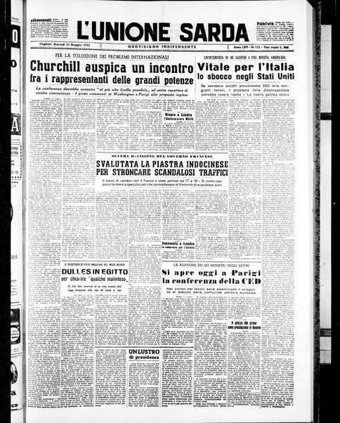 L'unione sarda : giornale settimanale, politico, amministrativo, letterario