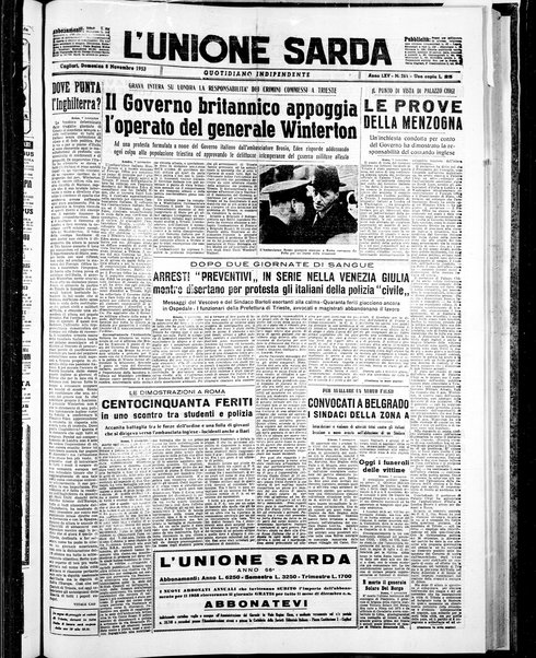 L'unione sarda : giornale settimanale, politico, amministrativo, letterario