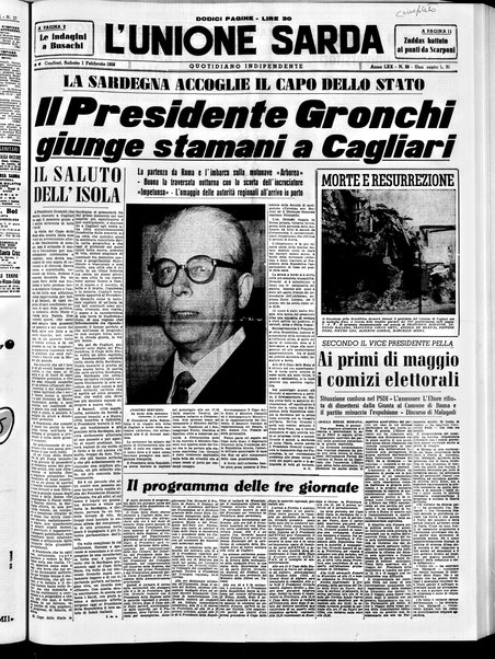 L'unione sarda : giornale settimanale, politico, amministrativo, letterario