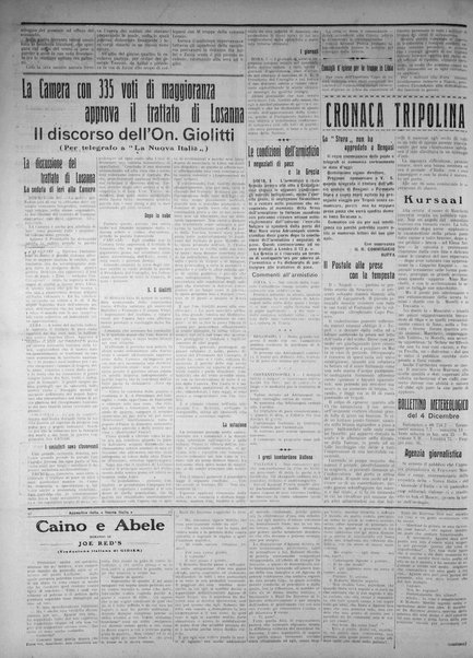 La nuova Italia : giornale quotidiano illustrato della Tripolitania e Cirenaica