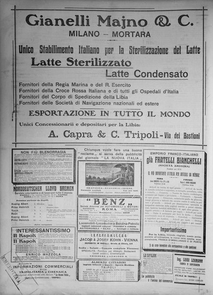 La nuova Italia : giornale quotidiano illustrato della Tripolitania e Cirenaica