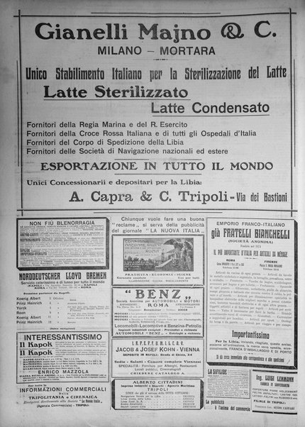 La nuova Italia : giornale quotidiano illustrato della Tripolitania e Cirenaica