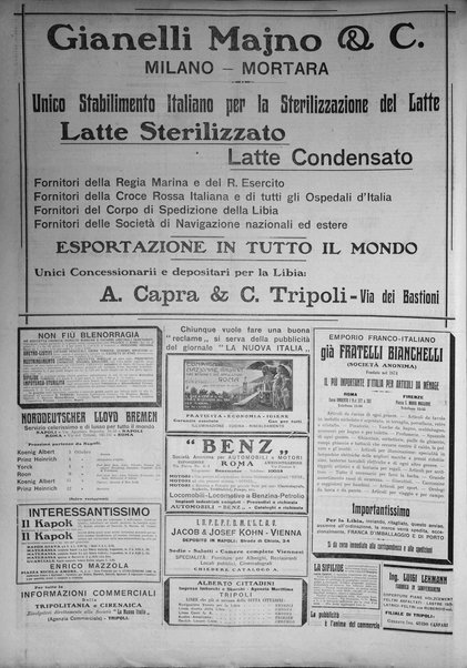 La nuova Italia : giornale quotidiano illustrato della Tripolitania e Cirenaica